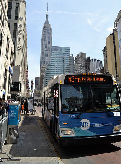 How to get to Friends Building in Manhattan by Bus or Train?